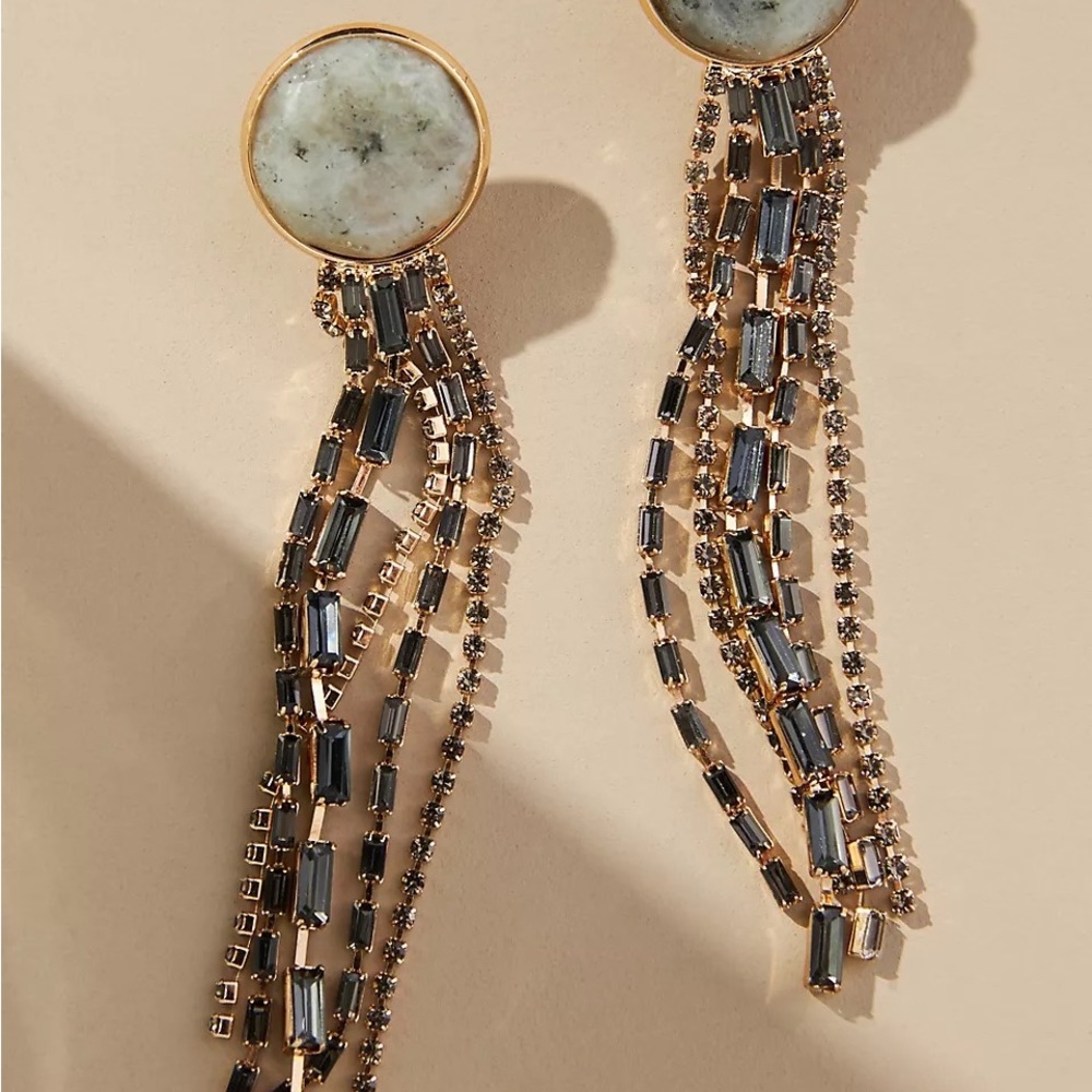 NWT Anthropologie Circle Drop Earrings